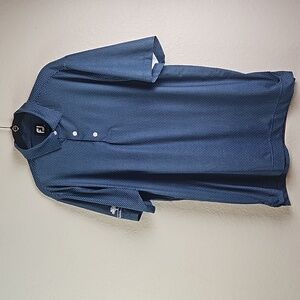 FootJoy | Men's Navy Golf Athleisure Meadowbrook Farms Houston, Tx Polo Sz M